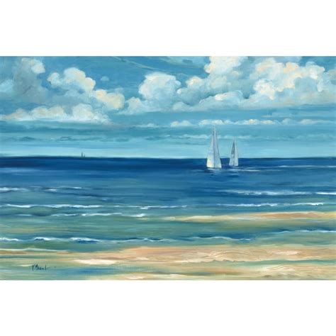 Portfolio Canvas Decor Paul Brent 'Summerset Sailboats' Framed Canvas Wall Art - Free Shipping ...