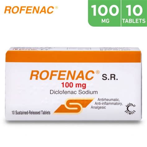 Buy Rofenac SR 100Mg 10Tablets - delivered by Mezzan Pharmacy - within 2 Hours | توصيل Taw9eel.com