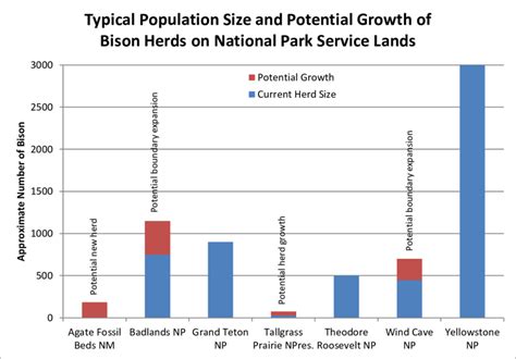 Bison herd size in NPS units and projected growth. | Download Scientific Diagram