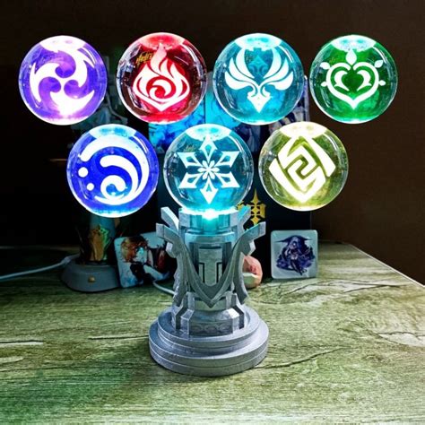 Genshin Impact Elemental Monument LED Lamp | GenshinBox