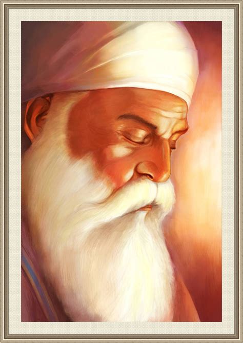 Guru Nanak Ji Painting (Design 1) with Frame Wall Painting, Home Décor ...