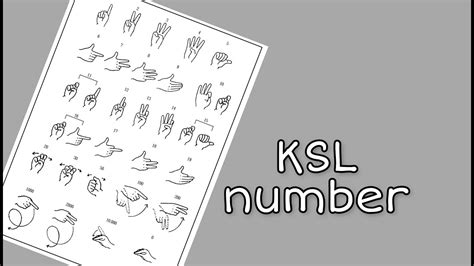 숫자수화 - signing numbers (korean sign language) - YouTube