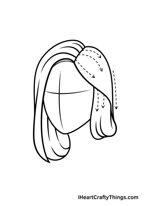 How To Draw Simple Hair