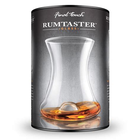 Final Touch RUMTASTER Rum Glass Tasting Set Curved Designed For Fine ...