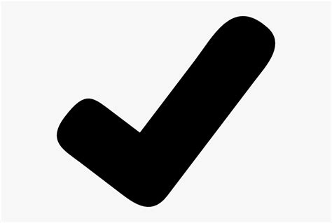 Black Tick Icon Png , Free Transparent Clipart - ClipartKey