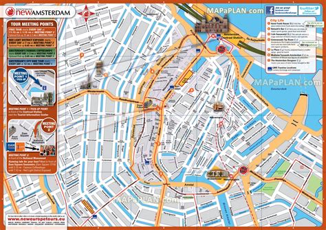 Amsterdam Maps Top Tourist Attractions Free Printable City With Map ...