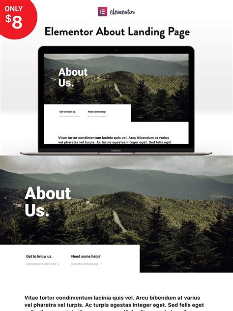 Elementor Landing Page Template Page Template, Website Template ...