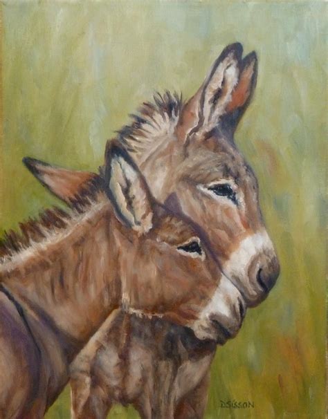 Daily Painting Projects: Nose to MuzzleOil Painting Donkey Art Farm ...