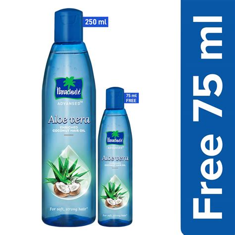 Parachute Advansed Aloe Vera Enriched Coconut Hair Oil, 250ml (Free ...