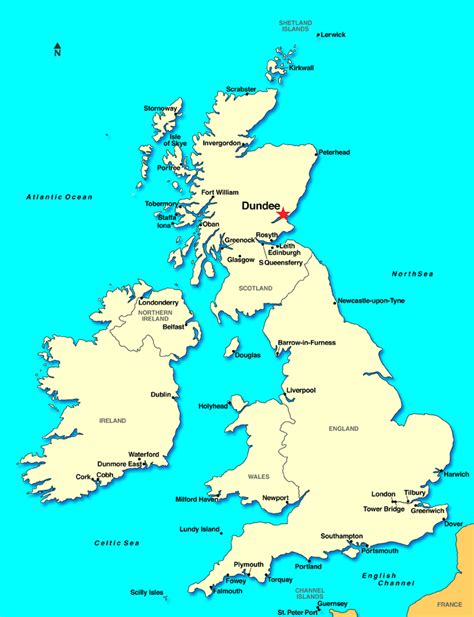 Dundee, Scotland Map | British isles cruise, Lerwick, Cobh