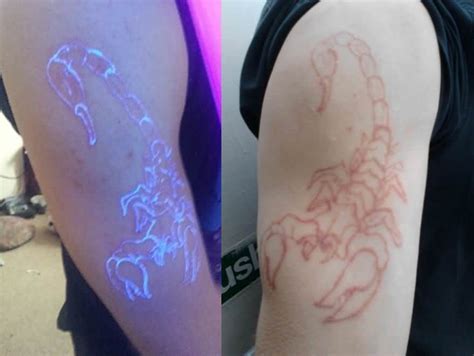 Glow In The Dark Tattoos On Black Skin : Dark Skinned People Get White Ink Tattoos Youtube - 49 ...