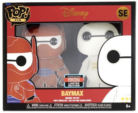 Baymax Funko Pop 2-Pack Pin Set -2022 Fall Convention Exclusive ...