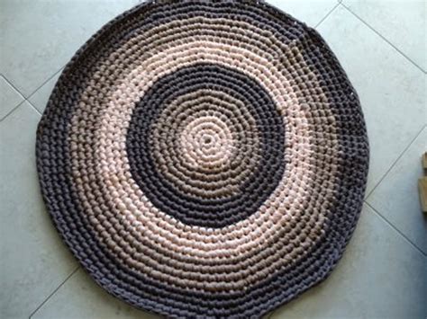 T Shirt Yarn Round Rug How to Crochet a Rug - Etsy