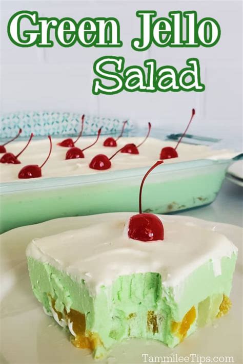 Green Jello Salad Recipe - Tammilee Tips