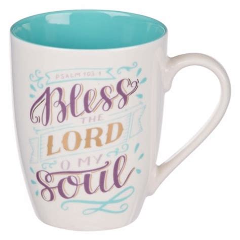 Christian Art Gifts 255573 Bless The Lord Psalm 103 Ceramic Mug, 1 ...