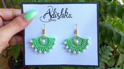 Beautiful Crochet Bead Earrings | Easy Step by Step Tutorial | How to ...