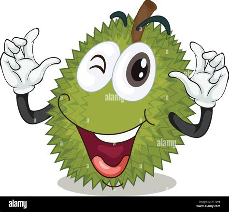 illustration of jackfruit on a white background Stock Vector Image ...