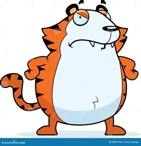 Angry Cartoon Tiger Stock Vector - Image: 52057526