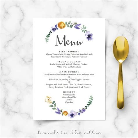 Wedding Buffet Menu Cards | ubicaciondepersonas.cdmx.gob.mx