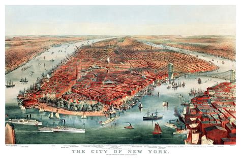 Beautifully detailed map of New York City from 1870 - KNOWOL