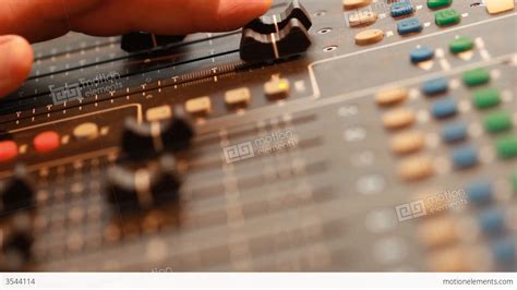 Mixing Board In Recording Studio Stock video footage | 3544114