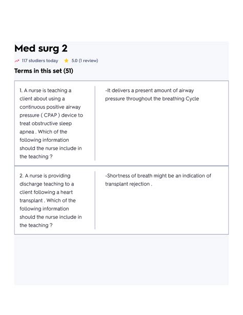 Med surg 2 Flashcards Quizlet - Med surg 2 117 studiers today 5 (1 ...