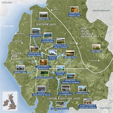 Lake District Map | close all western lakes coast the western lake district is an area of ...