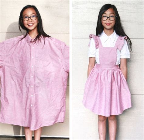 Upcycled clothing by Sarah Tyau Girl Clothes Diy, Clothes Crafts, Transform Clothes, Upcycle ...