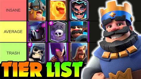 Ranking Every Card In Clash Royale In A Tier List!! | Clash Royale Tier ...