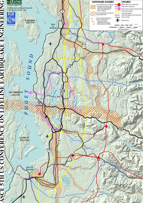 How vulnerable are Seattle area lifelines? | Map, Seattle area, Grounds