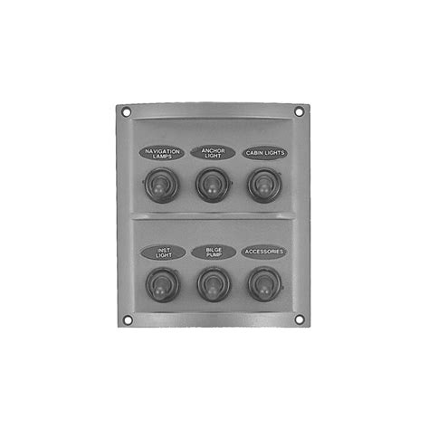 Plastic waterproof switch panel 6 way