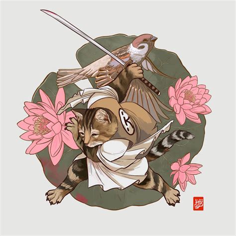 Cat Samurai by Sheharzad-Arshad on DeviantArt