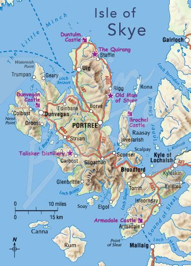 Isle of Skye Map Magnet (V CB)