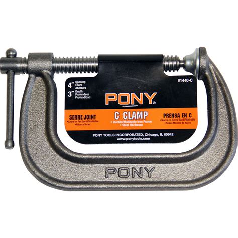 Pony Adjustable Clamps Large Adjustable C-Clamp 1440-C B&H Photo