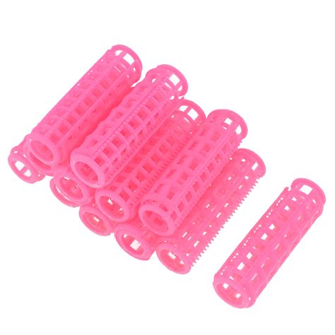 Unique Bargains Plastic Hair Rollers Curlers for Short Long Hair DIY 12 Pcs