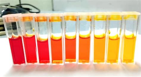 The image of phenol red samples used in the experiment. | Download ...