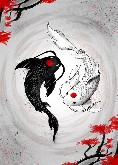 Download Yin Yang Fish Harmony Wallpaper | Wallpapers.com