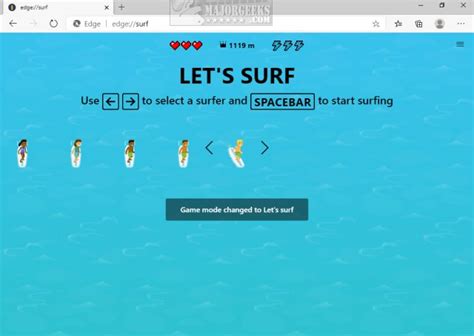 How to Play Lets Surf in Microsoft Edge - MajorGeeks