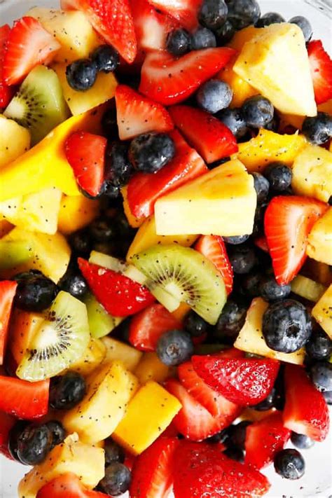 Honey Lime Fruit Salad Recipe with Chia Seeds - Lexi's Clean Kitchen