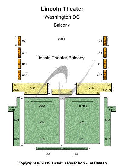 Lincoln Theatre - Dc Seating Chart | Lincoln Theatre - Dc Event Tickets & Schedule