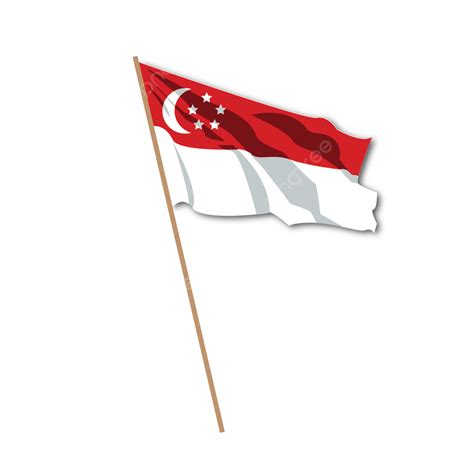 Singapore National Day Vector Hd Images, Singapore National Flag, Singapore, Flag, Singapore ...