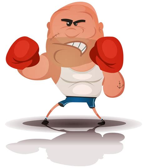 Cartoon Angry Boxer Champion 269365 Vector Art at Vecteezy