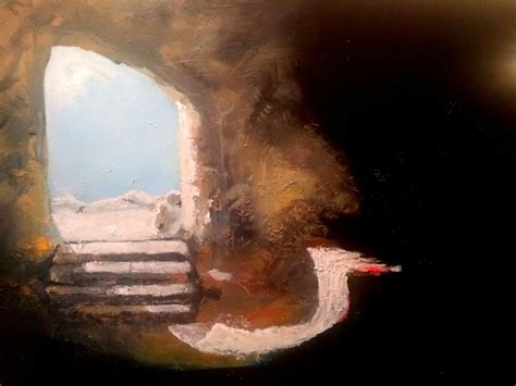 Pin by Gary Smith on Comes From The Holy Bible | Empty tomb painting, Empty tomb, Tomb