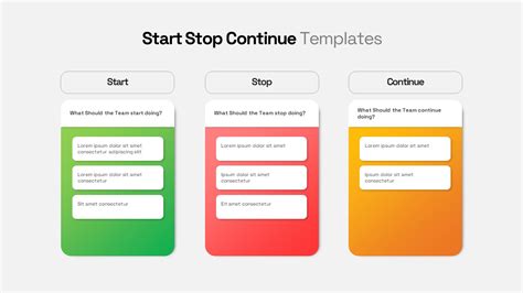 Start Stop Continue Templates - SlideBazaar