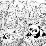 Panda Coloring Pages 31  Gem sketch template