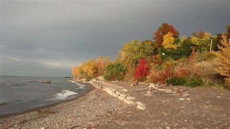 Foreboding Fall Beach Scene Photograph by Matt Keough