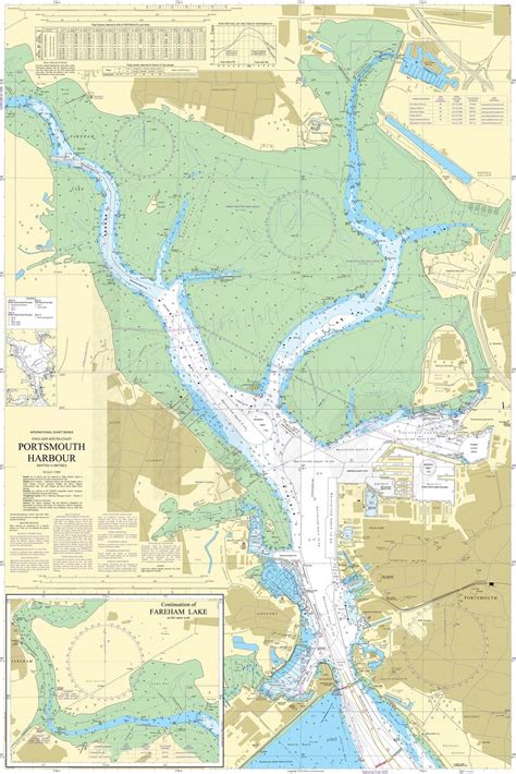 Nautical Chart Wallpaper - 2631 Portsmouth Harbour from Love Maps On...