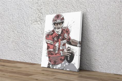 Patrick Mahomes Poster Kansas City Chiefs Painting Football Hand Made ...