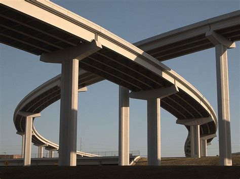 Freeway Interchange Ramps Exits Highway Road Bridges Fort Worth Texas ...