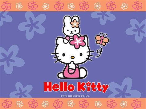 Online crop | HD wallpaper: Hello Kitty, Cartoon, Pink, Cat, Butterfly | Wallpaper Flare